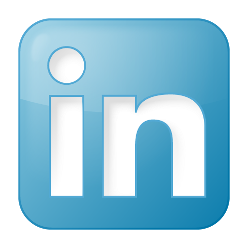 social linkedin box blue 512